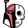 Boba Fett Skull Emblem - Star Wars