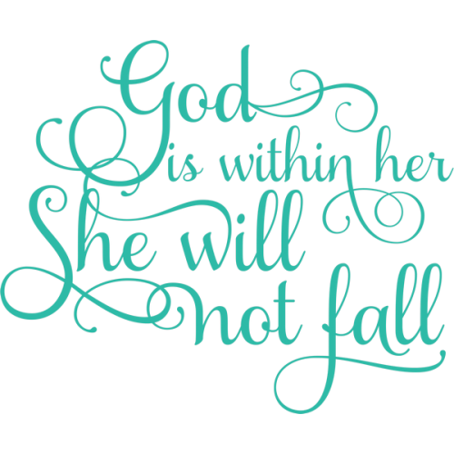 God Is within Her - Christian Bible Verse