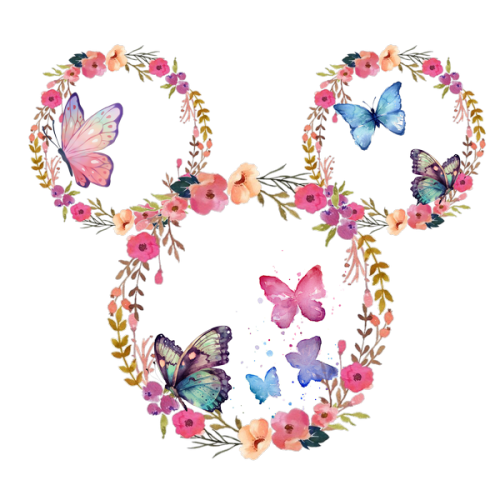 Floral Disney Mickey Mouse Ear - Disney