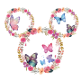 Floral Disney Mickey Mouse Ear - Disney